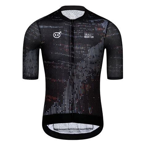 Skull Monton Mens Short Sleeve Jersey Midnightneon Shopee Malaysia