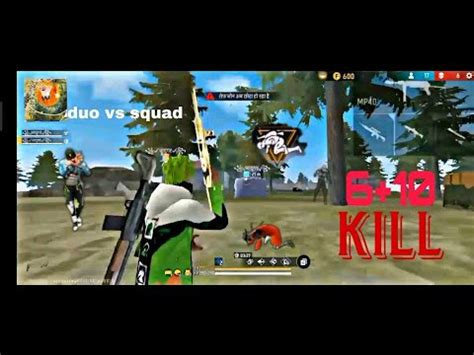 Kill Duo Vs Squad Full Gameplay Booyah Free Fire Youtube