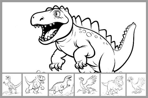 gambar mewarnai dinosaurus  halaman mewarnai  dicetak