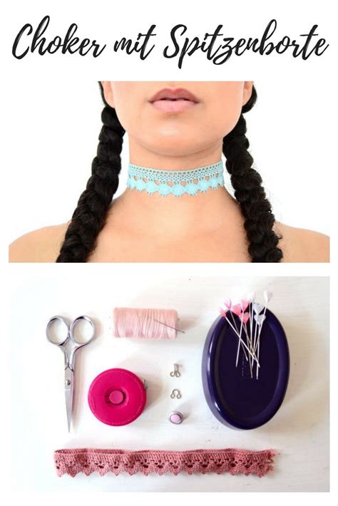 Diy Choker Kette Aus Spitzenborte Selbst Machen Diy Mode Diy