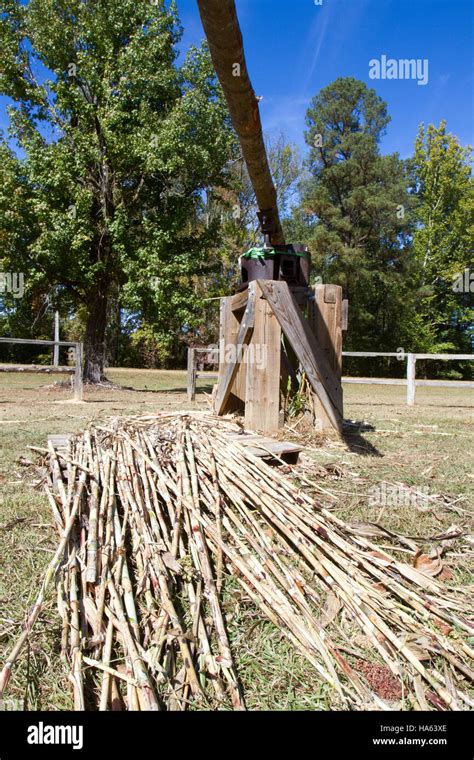 Antique Sugar Cane Mechanical Processing Tool Stock Photo Alamy