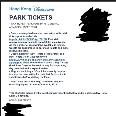 Hong Kong Disneyland Ticket Peak Plus Tickets Vouchers Flights