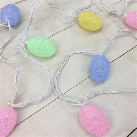 Pastel Colored Easter Egg String Lights 10 Lights