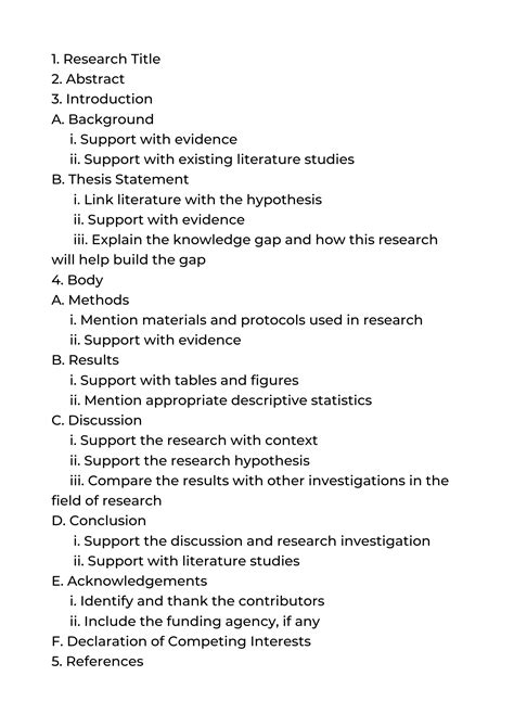 How To Write A Research Paper Outline With Examples And Tips