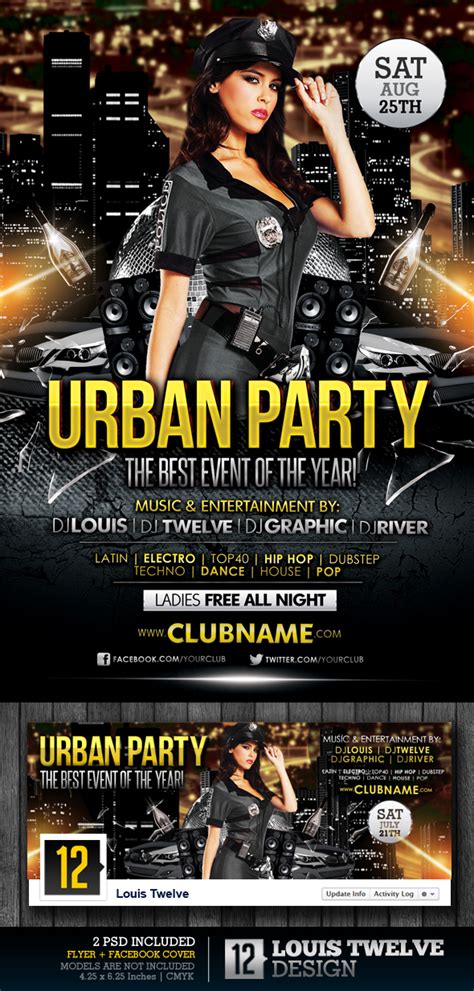 Free Urban Party Flyer Facebook Cover On Behance