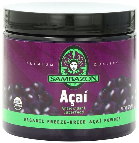 Sambazon Organic Freeze Dried Acai Powder Antioxidant Superfood 90