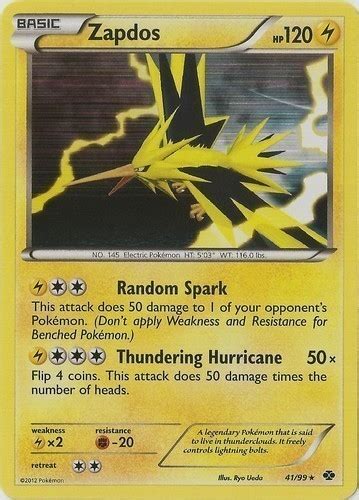 Collectible Card Games Pokemon Card Zapdos Ex Japanese Holo