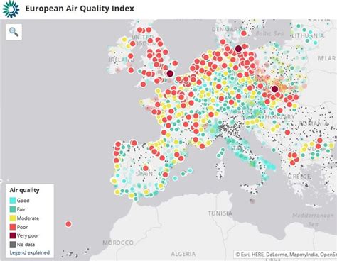 Contaminaci N Del Aire En Tiempo Real En Europa