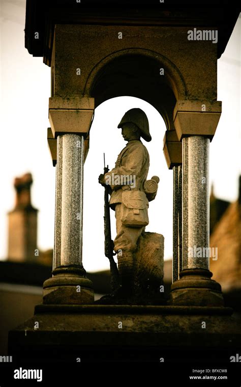 Bellingham Boar War Memorial Northumberland UK Stock Photo Alamy