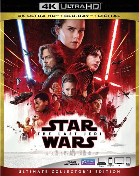 Star Wars Les Derniers Jedi K Ultra Hd Bluray Premiers Visuels