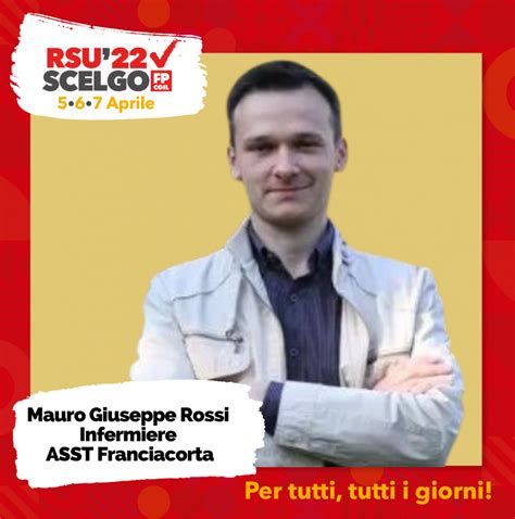 Rsu 2022 Mi Candido Con Fp Cgil Mauro Giuseppe Rossi Infermiere