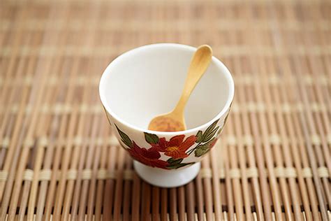 Small Teacup Filled With Flowers Background Wellness Tea Tea Leaves