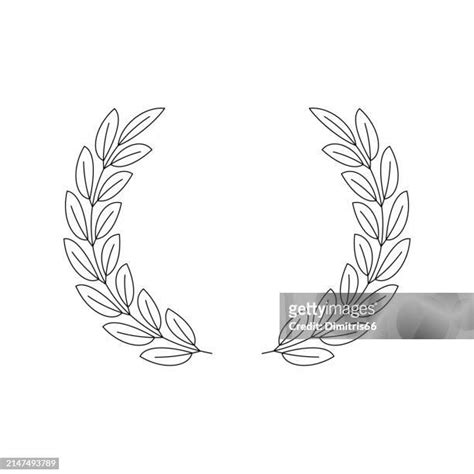 Laurel Wreath Icon Editable Stroke Photos And Premium High Res Pictures Getty Images