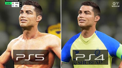 Ea Fc Ps Vs Ps Comparison Gameplay Graphics Player Animation