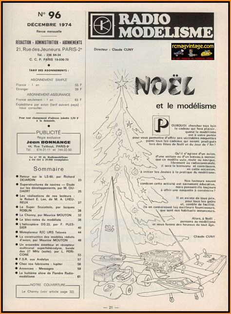 Radio Modélisme n96 de décembre 1974