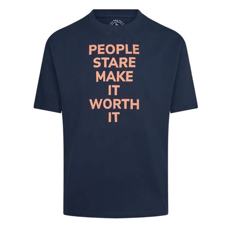 T-Shirt | QT fit | People Stare | French Navy | Online shop | Kinetic ...