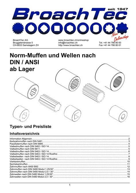 Pdf Norm Muffen Und Wellen Nach Din Ansi Ab Lager Din Ansi Ab