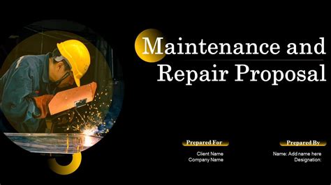 Maintenance And Repair Proposal Powerpoint Presentation Slides Ppt Sample