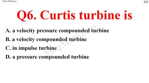 Turbo Machines Important MCQs Quiz YouTube