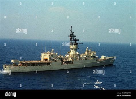 An Aerial Starboard Quarter View Of The Knox Class Frigate Uss Joseph