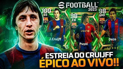 Estreia Do Cruijff E Deco Ao Vivo No Efootball Analisando Os