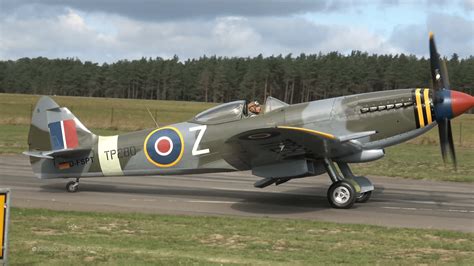 Supermarine Spitfire Mk Xviiie Awesome Rolls Royce Griffon Sound