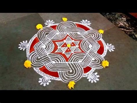 Margazhi Special Star Padi Kolam Dots Easy Rangoli With Kavi