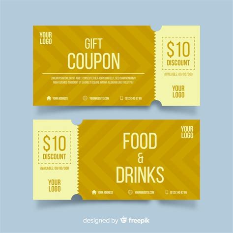 Free Vector | Creative coupon or voucher template concept