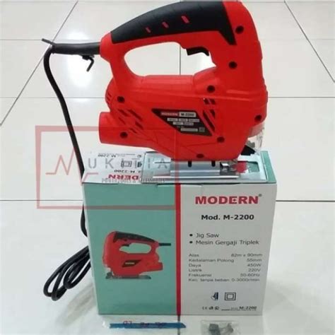 Promo Mesin Gergaji Jig Saw Potong Kayu Triplek Galvalum Modern M2200 M