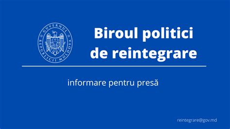 Clarific Rile Biroului Pentru Reintegrare Dup Anun Ul Tiraspolului De