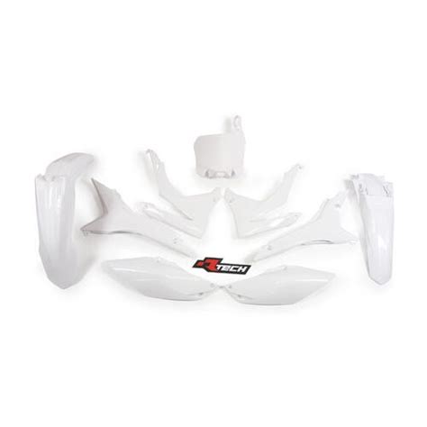 Rtech Honda White Plastic Kit CRF 450 R 2013 2016 With Airbox Side Cover