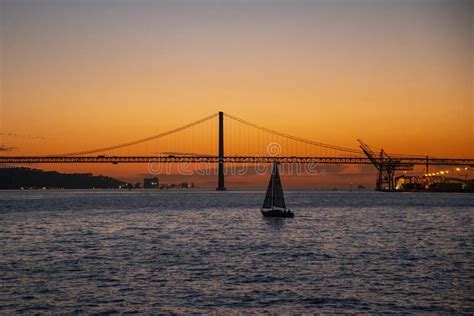 Portugal Lisbon Th April Bridge Editorial Photo Image Of Ponte