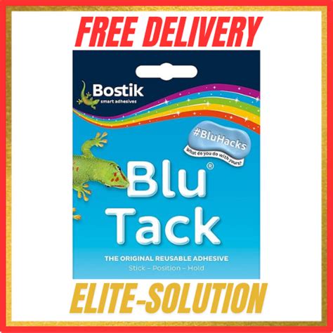 Bostik Blu Tack Original Blue Sticky Reusable Tac Ebay