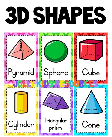 3d Shape Posters • Teacha