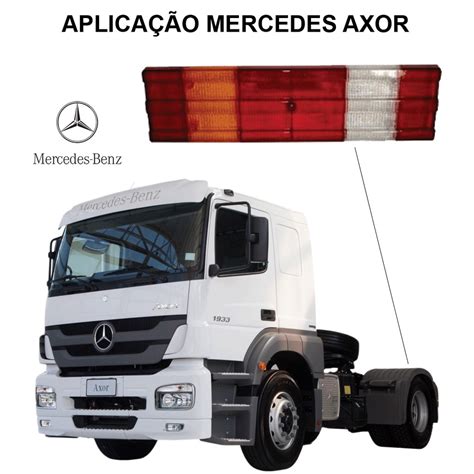 Lente Da Lanterna Traseira Tricolor Mercedes Benz Axor Em Acr Lico