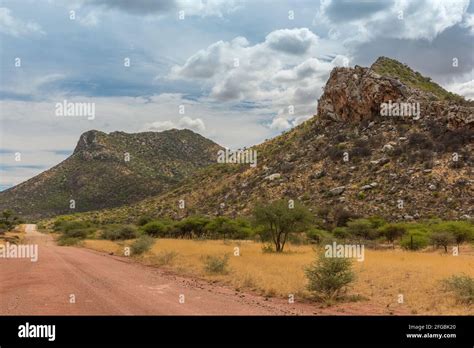 Mountain Landscape On The Omaruru River In The Erongo Region Of Central