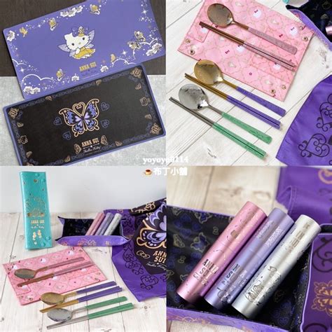 現貨💕7 11 Hello Kitty Anna Sui 環保餐具組 萬用桌墊 時尚保溫瓶杯套組 三麗鷗 正版 蝦皮購物