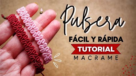 PULSERA DE HILO FÁCIL Y RÁPIDA Pulsera de Corazones DIY Macramé