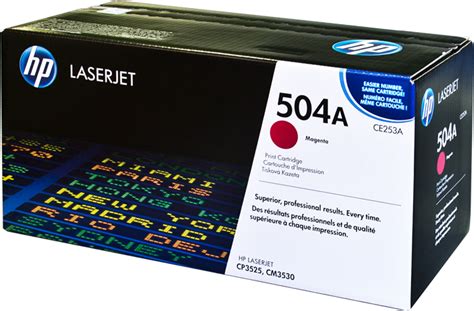 Hp 504a Magenta Laserjet Toner Cartridge Ce253a F