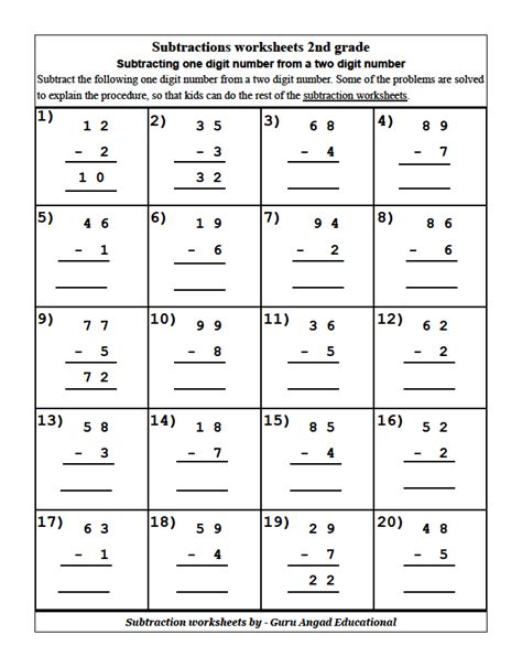 2nd Grade Math Worksheets And Lessons Year Bundle Print And