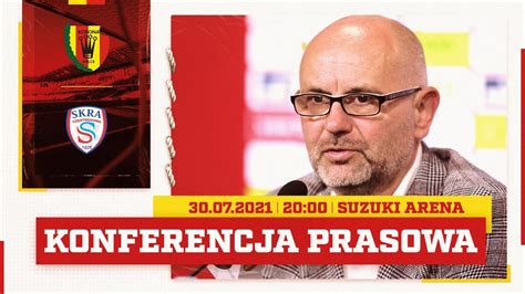 Konferencja Prasowa Po Meczu Korona Kielce Skra Cz Stochowa Youtube