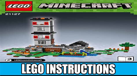 Lego Instructions Minecraft The Fortress Book Youtube