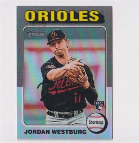 Jordan Westburg 2024 Topps Heritage 229 Chrome Silver Refractor 375