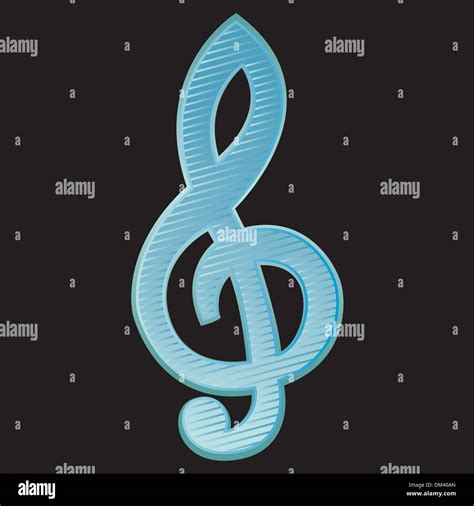 Background With Treble Clefvector Illustration Stock Vector Image