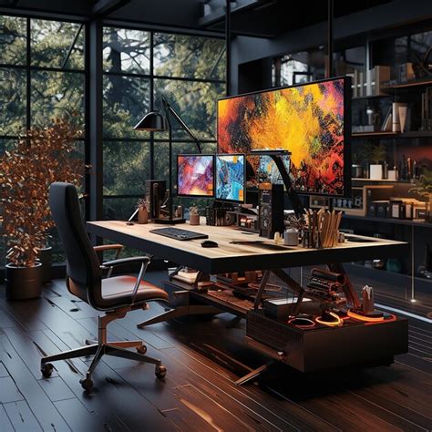 Premium AI Image | Modern workspace design