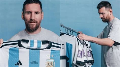 Subastar N Seis Camisetas Que Us Lionel Messi En El Mundial De Qatar