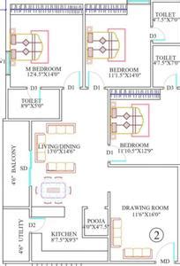 Avantika Anuradha Floor Plan Nallagandla Hyderabad