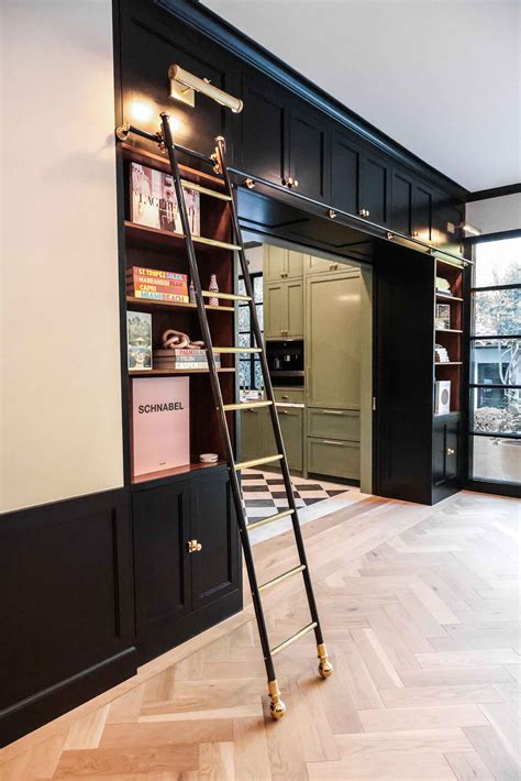 Made To Measure Kitchen Rolling Ladder Andrew Nebbett Designs