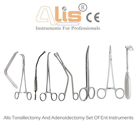 Alis Stainless Steel Tonsillectomy And Adenoidectomy Set Of Ent