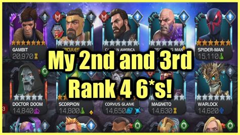 Ranking Up My Second And Third Rank 4 6 Stars Mcoc Youtube